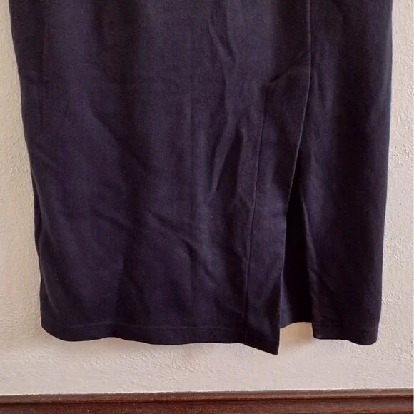 Vintage Eddie Bauer Dress Womens XS Cotton Stretchy Black Maxi Sleeveless - Picture 6 of 8